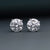 2.09 CT Round Brilliant CVD Lab-Grown Diamond Stud Earrings
