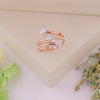 1.13 CT Total Pear & Marquise Lab-Grown Diamond Open Wrap Ring