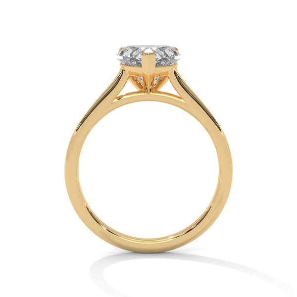 2.00 CT Heart Shape Lab-Grown Diamond Solitaire Ring
