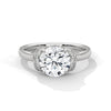 2.11 CT Total Round Lab-Grown Diamond Hidden Halo Solitaire Ring