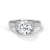 2.11 CT Total Round Lab-Grown Diamond Hidden Halo Solitaire Ring