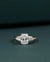 1.61 CTW Radiant-Cut CVD Lab-Grown Diamond Three-Stone Engagement Ring