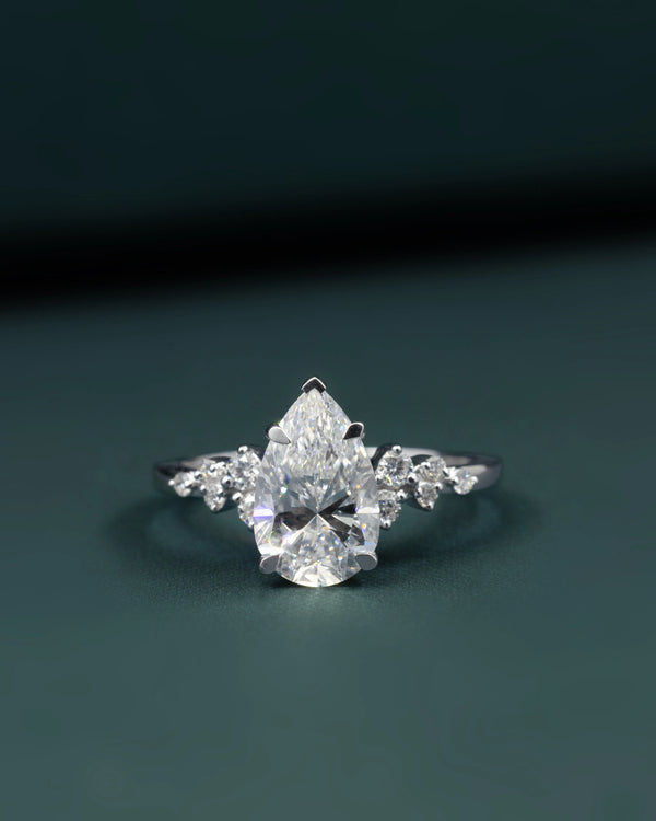 2.79 CTW Pear Cut Lab-Grown Diamond Engagement Ring