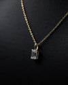 1.09 CT Emerald Cut Lab-Grown Diamond Solitaire Pendant Necklace