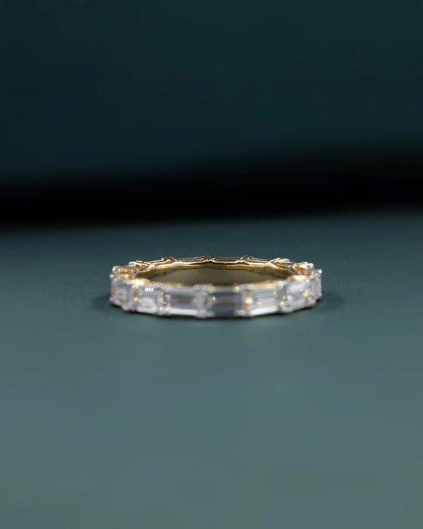 3.61 CTW Emerald Cut CVD Lab-Grown Diamond Eternity Ring