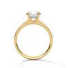 2.21 CT Total Round Lab-Grown Diamond Solitaire Ring with Pave Band