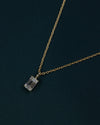 1.09 CT Emerald Cut Lab-Grown Diamond Solitaire Pendant Necklace