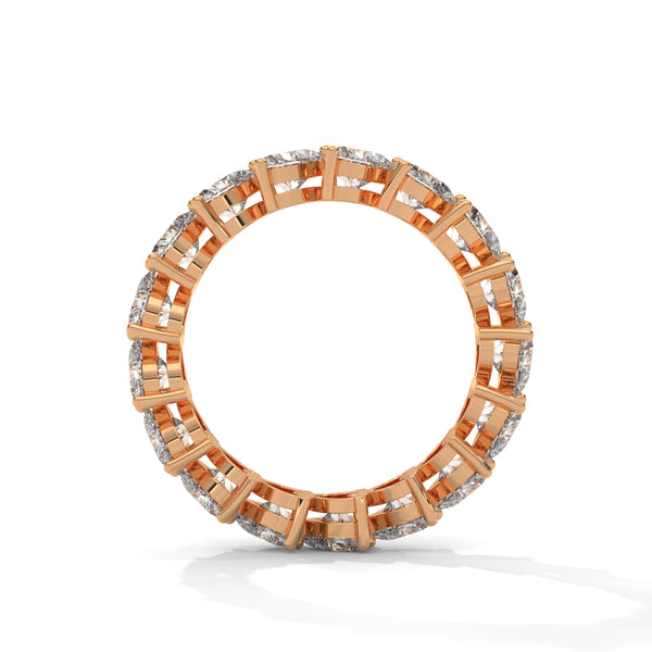 4.25 CT Heart Shape Lab-Grown Diamond Eternity Band Ring