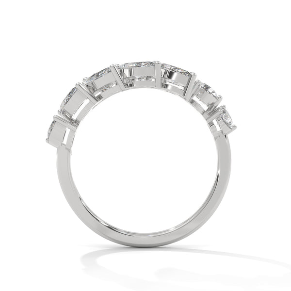 2.25 CT Pear & Marquise Cut Lab-Grown Diamond Open Wrap Ring
