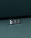 2.40 CT Princess Cut CVD Lab-Grown Diamond Twist Solitaire Ring
