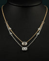 2.27 CTW Cushion Cut Lab-Grown Diamond Layered Necklace