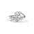 2.03 CT Total Pear Lab-Grown Diamond Designer Wrap Ring with Pave Accents