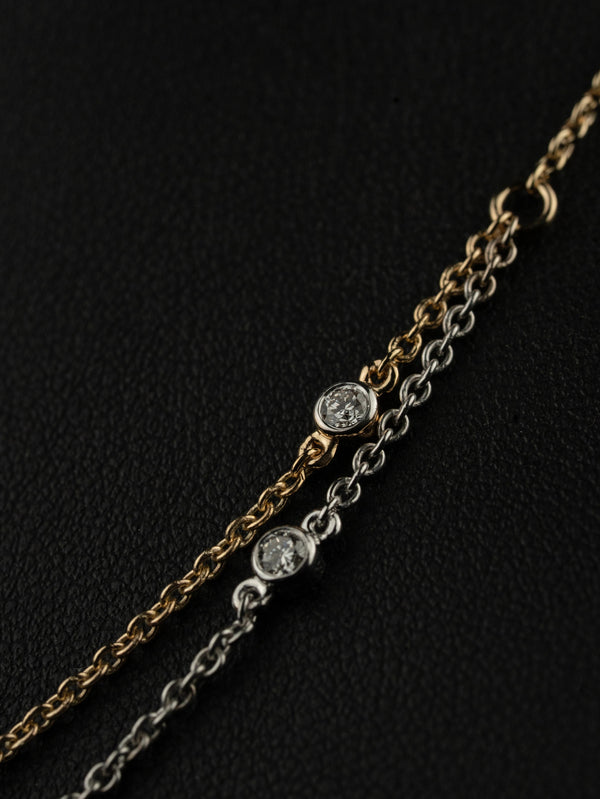 2.27 CTW Cushion Cut Lab-Grown Diamond Layered Necklace