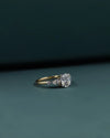 2.54 CTW Pear & Emerald Cut CVD Lab-Grown Diamond Three Stone Engagement Ring