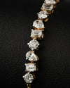 2.44 CT Mixed Shape CVD Lab-Grown Diamond Tennis Bracelet