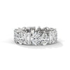 11.25 CT Multi-Shape Lab-Grown Diamond Eternity Band Ring