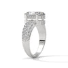 3.95 CT Oval & Round Lab-Grown Diamond Multi-Row Pave Luxury Ring