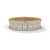 4.04 CT Princess & Round Lab-Grown Diamond Eternity Band Ring