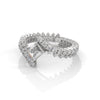 2.97 CT Emerald & Round Lab-Grown Diamond Designer Eternity Ring