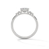 2.19 CT Emerald Cut Lab-Grown Diamond Three-Stone Ring