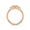 1.36 Ct Total Emerald Cut CVD Lab-Grown Diamond Three-Stone Ring
