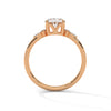 2.11 CT Oval Lab-Grown Diamond Three-Stone Ring with Marquise & Round Accents