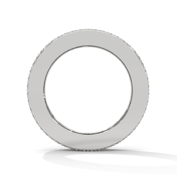 4.04 CT Princess & Round Lab-Grown Diamond Eternity Band Ring