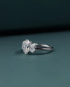 2.90 CT Oval Three-Stone Lab-Grown Diamond Engagement Ring