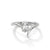 0.75 CT Oval Lab-Grown Diamond Open Curve Solitaire Ring