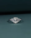 2.44 CTW Radiant Cut Three Stone Lab-Grown Diamond Ring in Gold