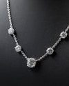 3.83 CTW Round CVD Lab-Grown Diamond Station Necklace