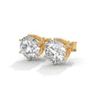 2.66 CT Round Brilliant CVD Lab-Grown Diamond Solitaire Stud Earrings