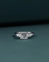 2.81 CTW Three Stone Princess & Pear Cut Lab-Grown Diamond Engagement Ring