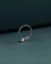 2.74 CT Pear & Oval Lab-Grown Diamond Two Stone Ring