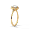 2.12 CT Round Cut Lab-Grown Diamond Floral Halo Ring