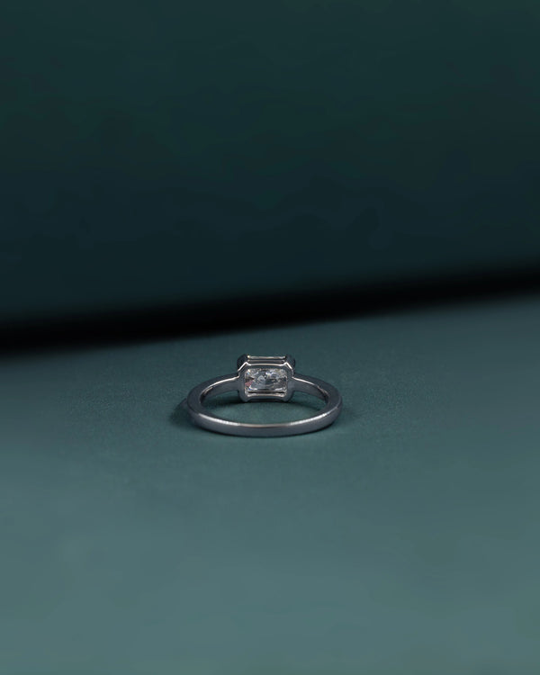 2.12 Carat Emerald Cut CVD Lab-Grown Diamond Solitaire Ring