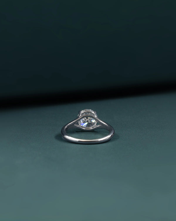 2.04 CT Round Cut Solitaire CVD Lab-Grown Diamond Engagement Ring