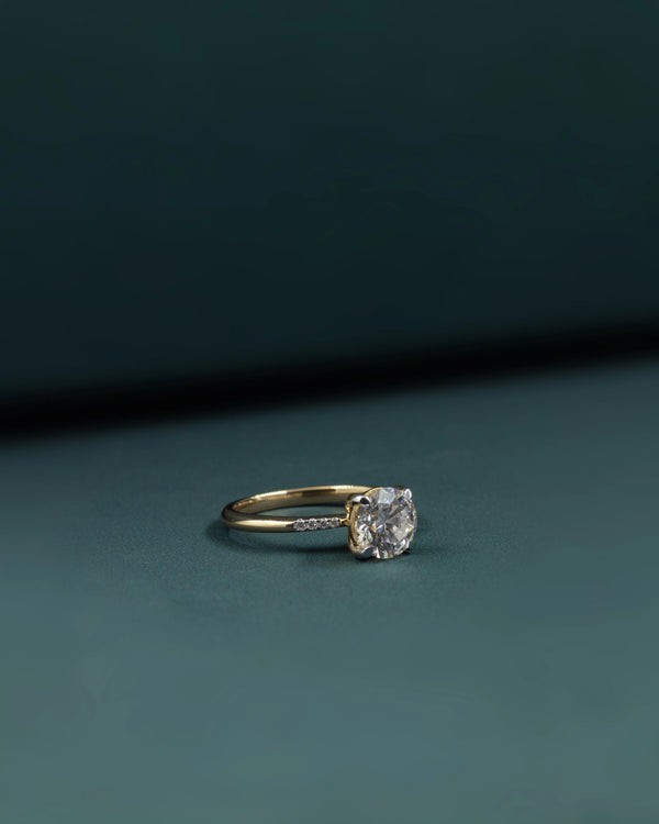 1.57 Carat Pear & Emerald Cut CVD Lab-Grown Diamond Solitaire Ring