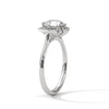 2.12 CT Round Cut Lab-Grown Diamond Floral Halo Ring