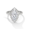 2.36 CT Marquise Cut Lab-Grown Diamond Halo Ring