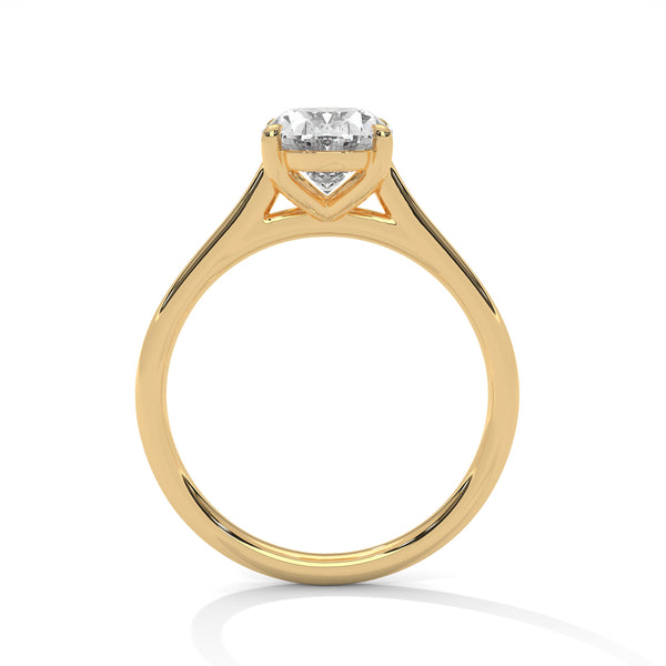 2.00 CT Oval Cut Lab-Grown Diamond Solitaire Engagement Ring