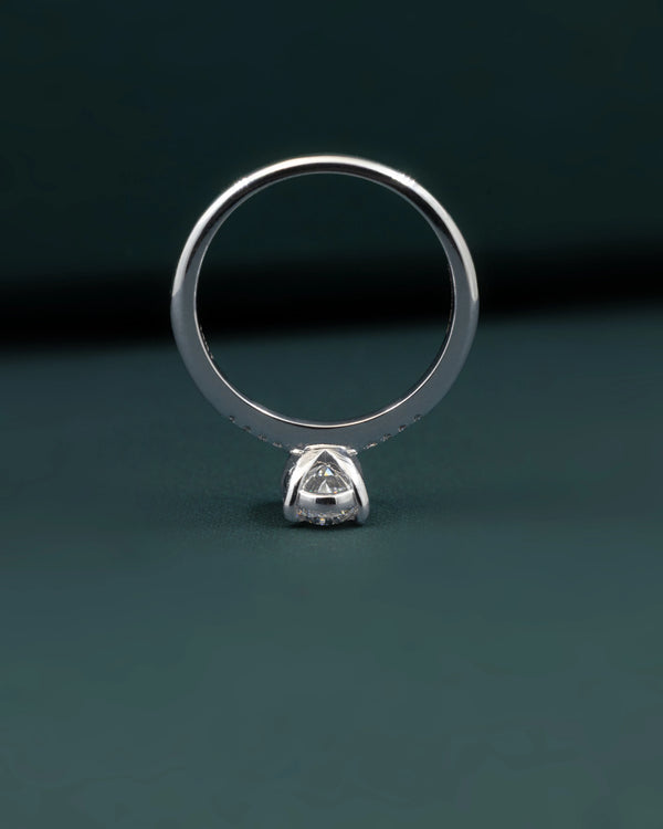 1.07 CTW Oval Cut CVD Lab-Grown Diamond Solitaire Ring