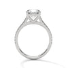 2.22 CT Round Cut Lab-Grown Diamond Pave Engagement Ring