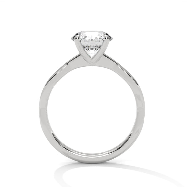 2.00 CT Round Cut Lab-Grown Diamond Solitaire Engagement Ring