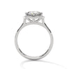 2.12 CT Round Cut Lab-Grown Diamond Floral Halo Ring