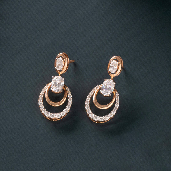 5.79 Ct Lab-Grown Diamond Oval Designer Necklace & Earring Set