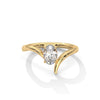 0.75 CT Oval Lab-Grown Diamond Open Curve Solitaire Ring