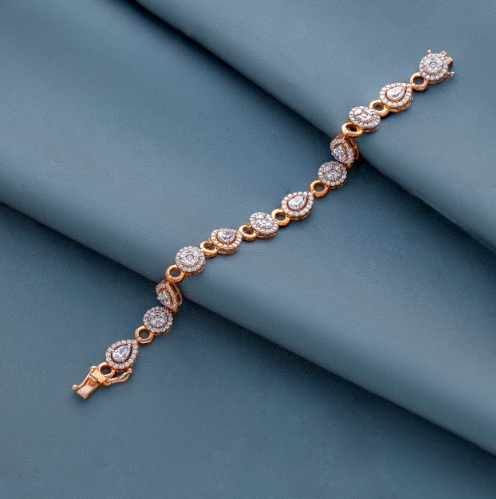 5.33 CT Multi Shape Lab-Grown Diamond Halo Bracelet