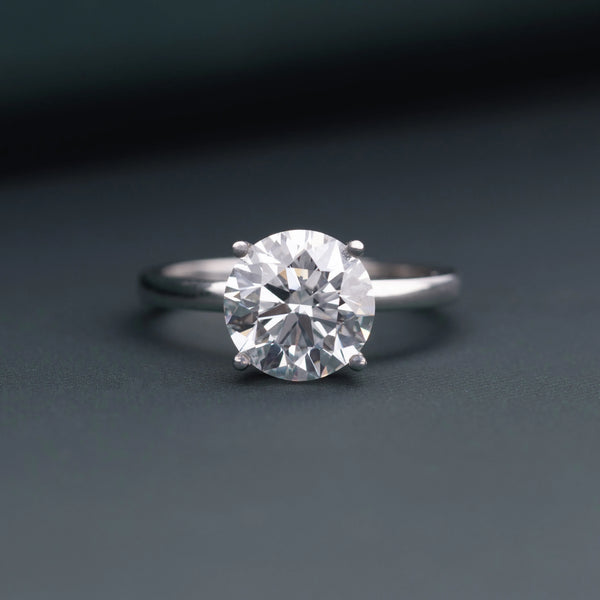2.14 CT Round Lab-Grown Diamond Engagement Ring