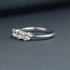 0.60 CT Total Round Lab-Grown Diamond Three-Stone Ring